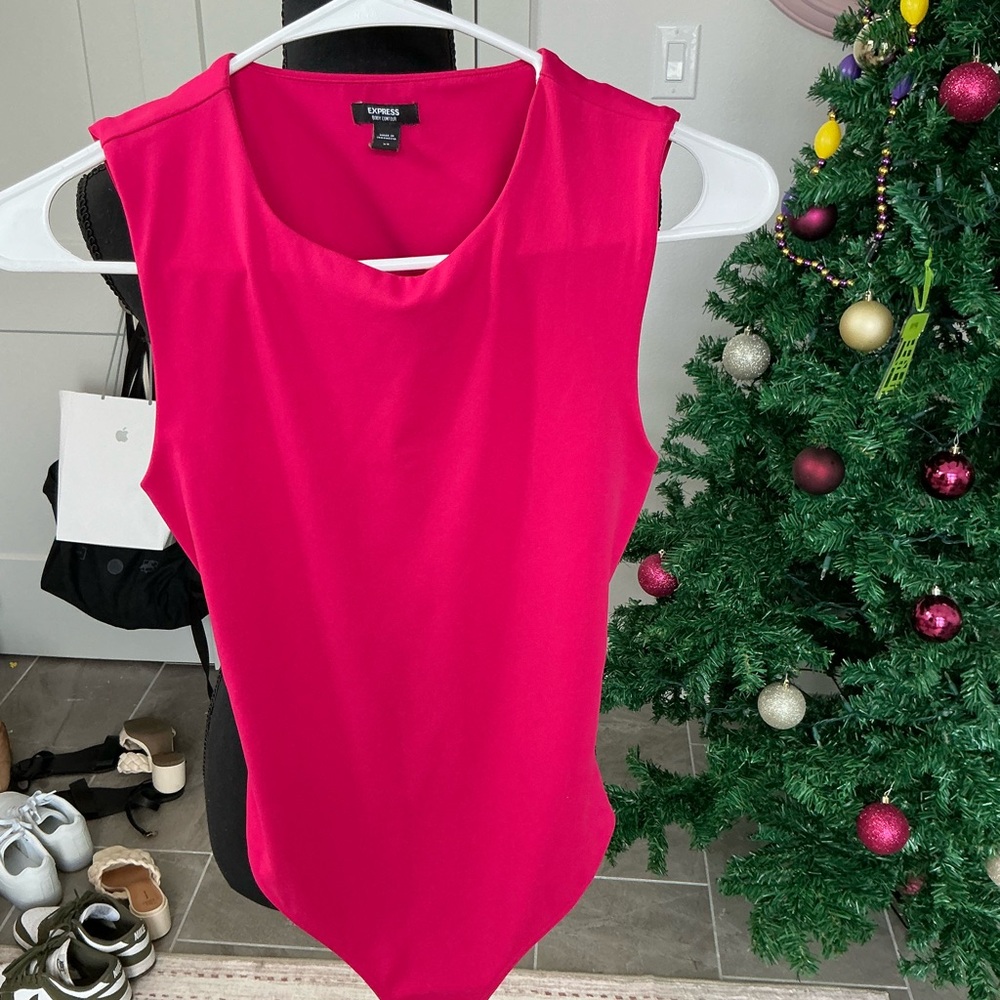 Express Women's Pink Sleeveless Top